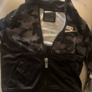 Nike Black and Gray Camo Tracksuit